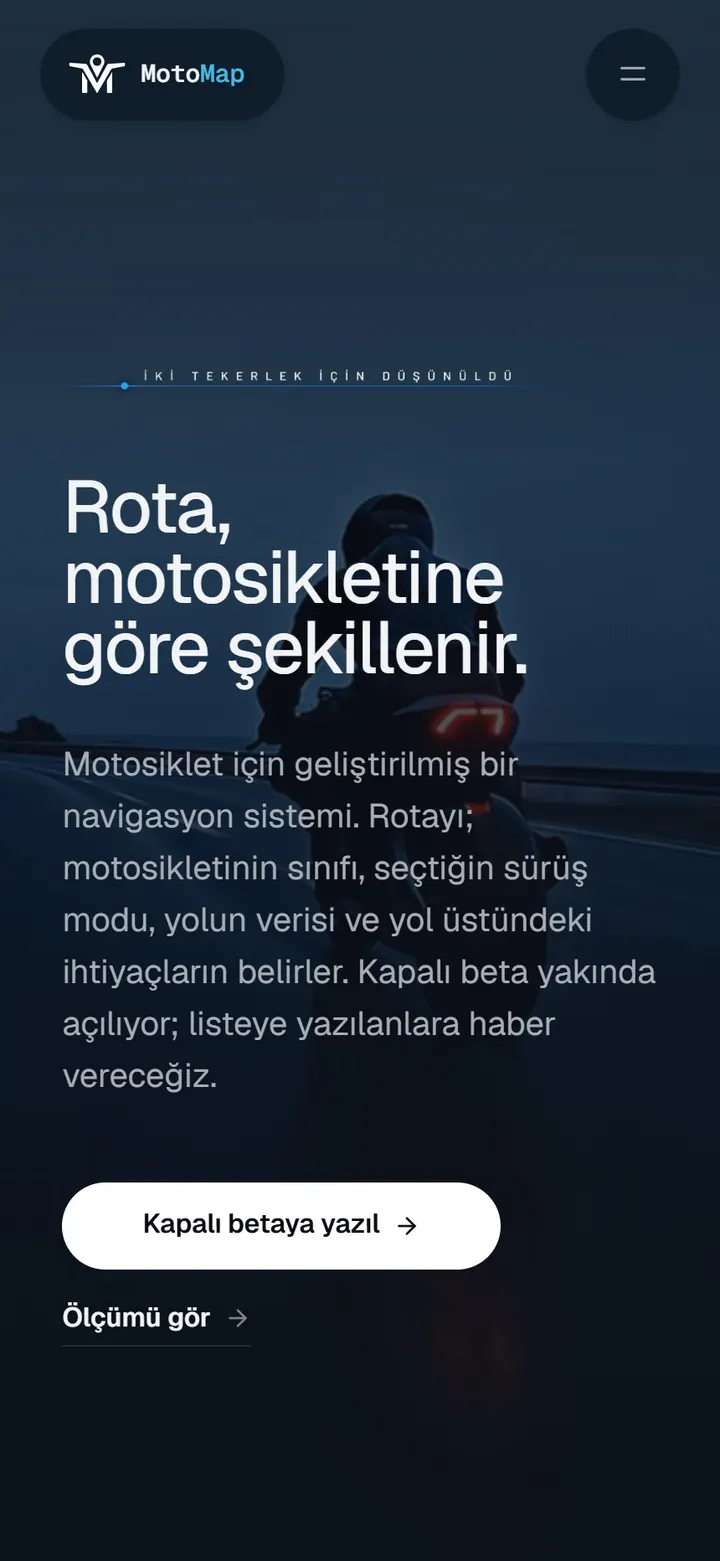 motomap.co on a phone